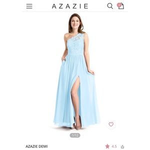 Azazie bridesmaids dress, size A6, Sky Blue